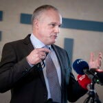 Flemming Drejer , jefe de oiperaciones del PET, durante la rueda de prensa EFE/EPA/Liselotte Sabroe