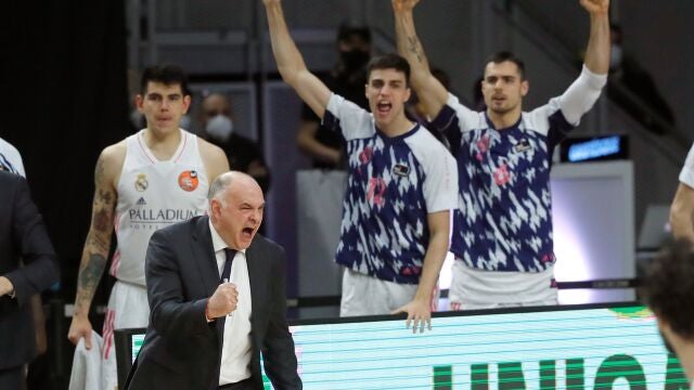 Laso celebra el pase a semifinales de Copa del Real Madrid