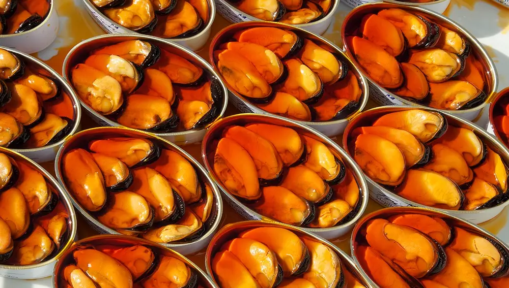 Imagen de una lata de mejillones