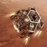 Una ilustración del Perseverance, el 'rover' de la NASA que ya está en Marte listo para el aterrizaje.