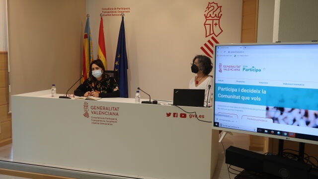 La consellera de Participación ciudadana y coordinadora de EU en la Comunitat Valenciana, Rosa Pérez Garijo