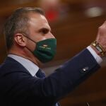 El secretario general de Vox y portavoz del partido en el Ayuntamiento de Madrid, Javier Ortega Smith
