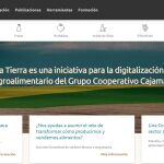 Captura del portal de la Plataforma Tierra