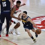 Facundo Campazzo se marcha de la vigilancia de Rui Hachimura en el Nuggets - Wizards