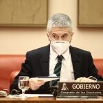 El ministro de Interior, Fernando Grande-Marlaska, durante una Comisión de Interior