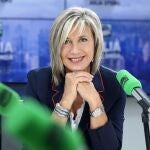 Julia Otero Periodista radio Onda Cero. Se retira temporalmente para hacer frente el cancer qie padece