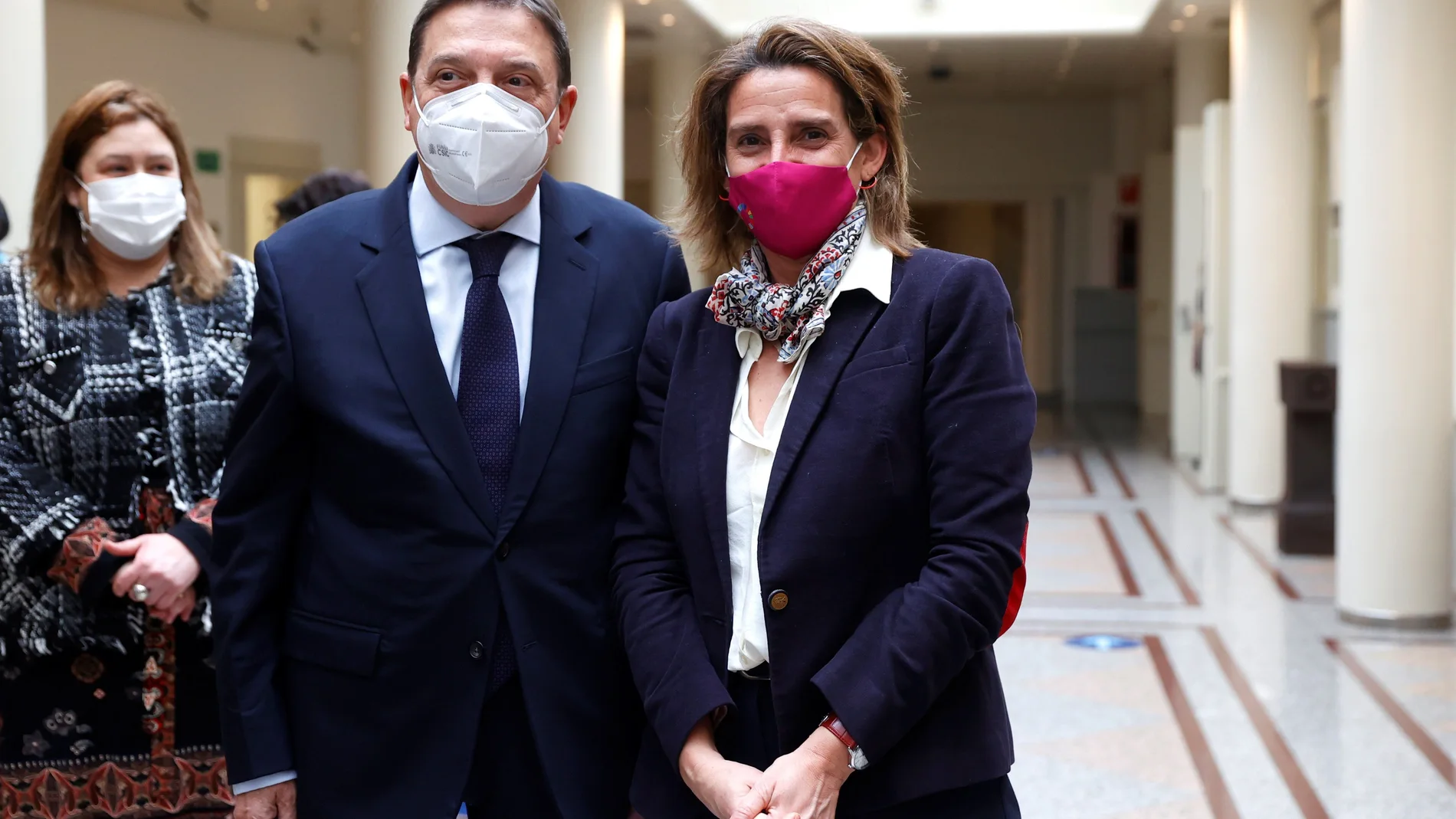 La ministra para la Transición Ecológica, Teresa Ribera y el titular de Agricultura, Luis Planas