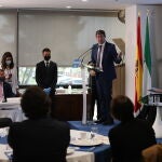 Juan Marín durante la clausura del Foro de Turismo celebrado en LA RAZÓN