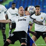 Uros Racic con el Valencia.
