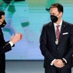 Antonio Fernández Monterrubio durante el acto de entrega de los títulos de Hijos Predilectos de Andalucía y de las Medallas de Andalucía con motivo del día de la comunidad autónoma.