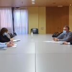 Reunión del consejero dela Presidencia, Ángel Ibáñez, con el presidente del CSIF de Castilla y León, Benjamín Castro