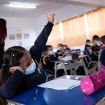 Un grupo de alumnos en un colegio