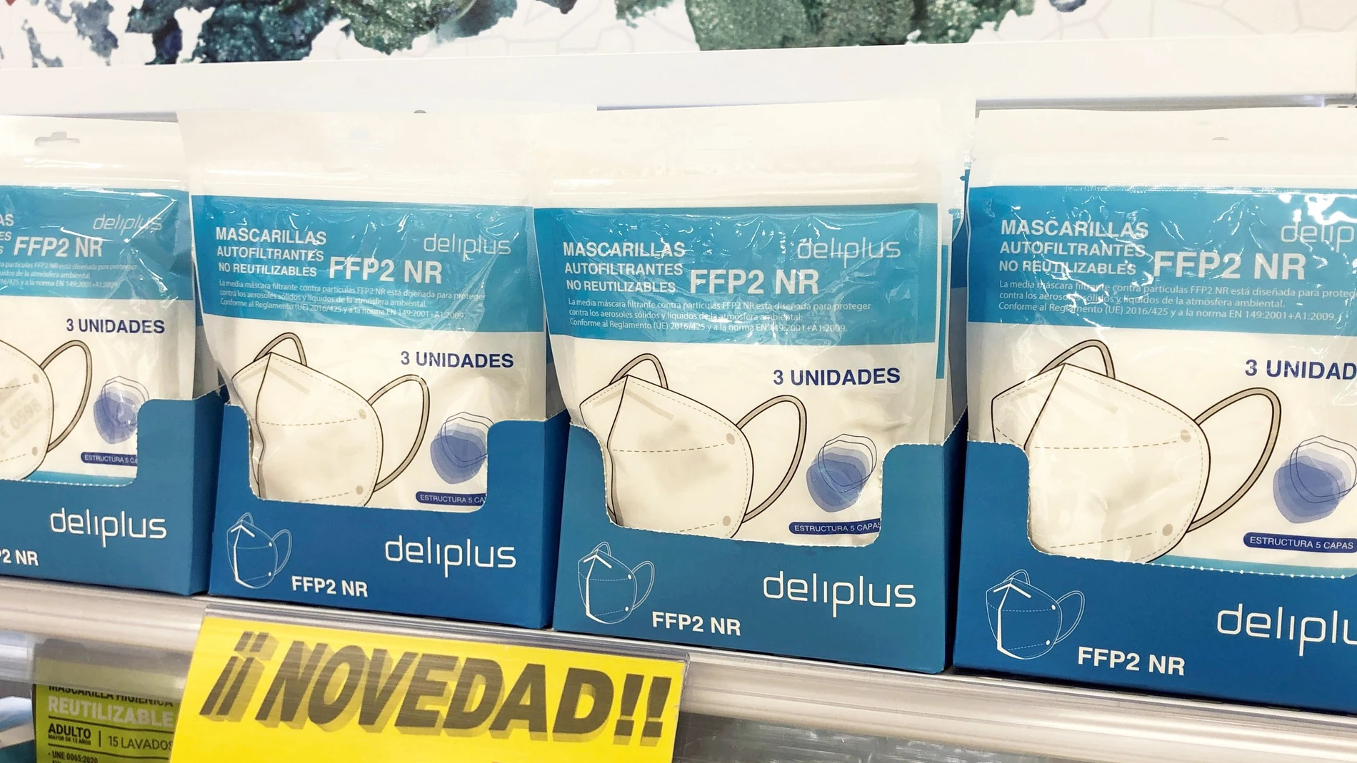Mascarillas FFP2, en el lineal de Mercadona
