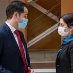 Isabel Díaz Ayuso e Ignacio Aguado ofrecen una rueda de prensa para presentar el borrador de los presupuestos para el año 2021