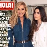 Marta Sánchez y su hija en la revista Hola