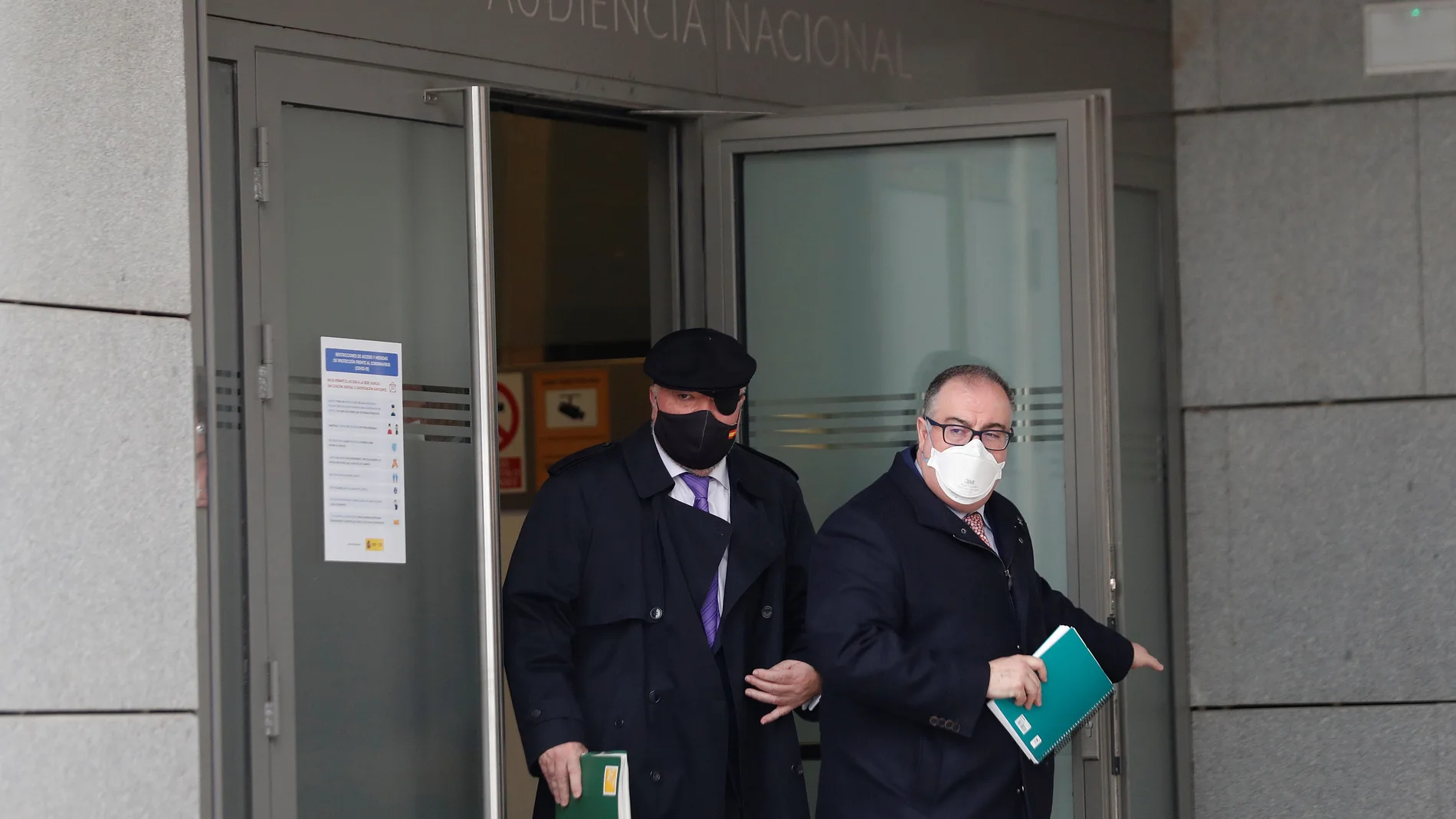 El ex comisario José Manuel Villarejo a su salida este jueves de la Audiencia Nacional