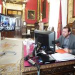 El alcalde de Valladolid, Óscar Puente, durante el Pleno del Ayuntamiento