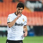 Gonçalo Guedes con el Valencia.