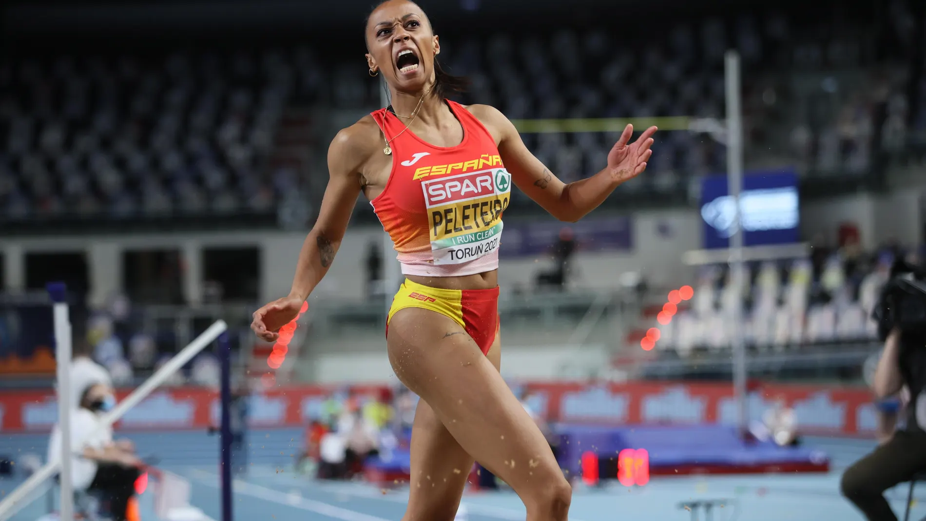 Ana Peleteiro, la concursante de El Desafío, ganó la plata en el Europeo en pista cubierta de Torun en triple salto
