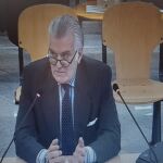 El extesorero del PP Luis Bárcenas, durante su declaración en el juicio de la "caja B" del PP