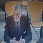 El extesorero del PP Luis Bárcenas, durante su declaración en el juicio de la "caja B" del PP