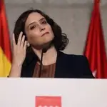 La presidenta de la Comunidad de Madrid, Isabel Díaz Ayuso