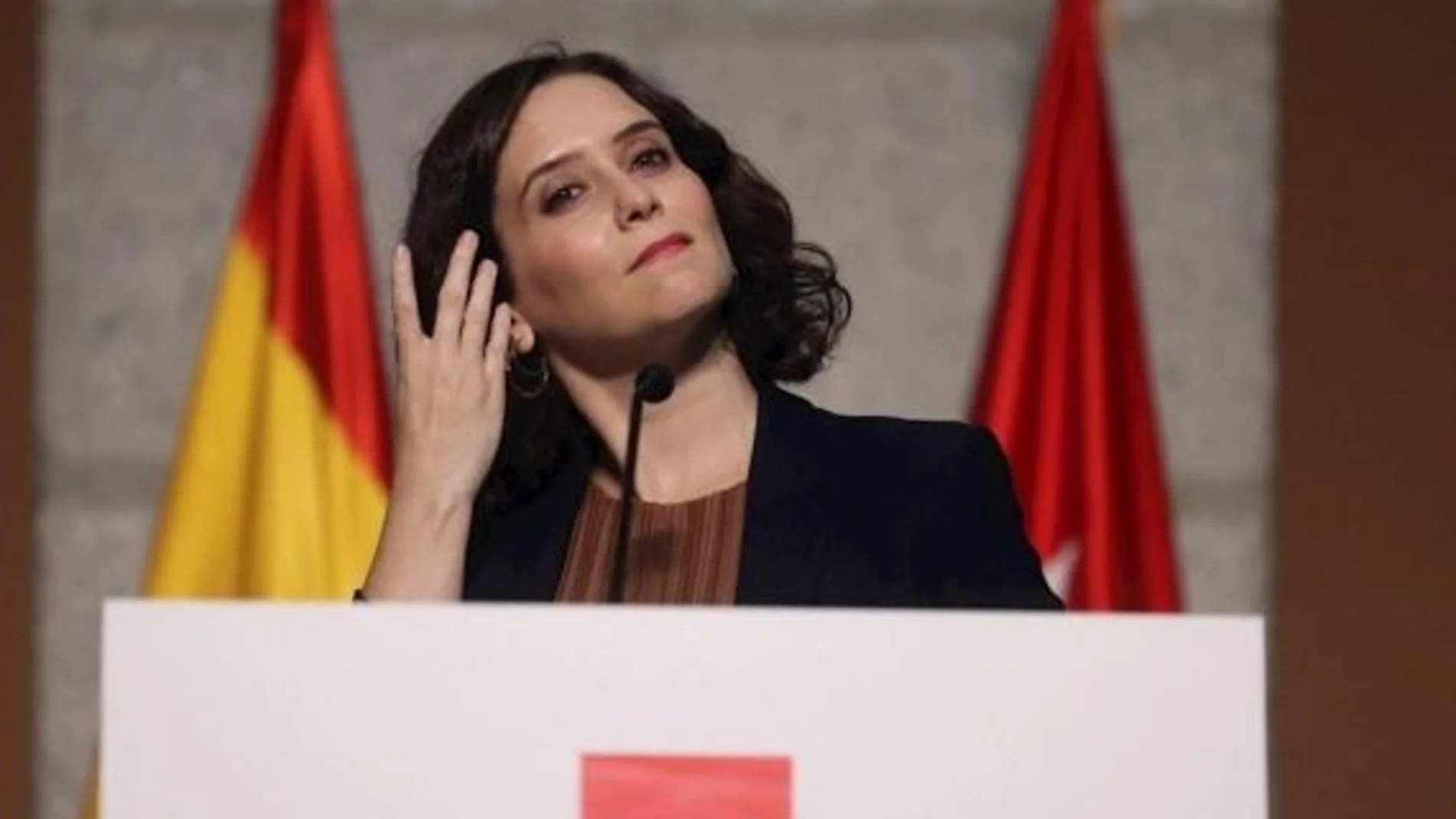 La presidenta de la Comunidad de Madrid, Isabel Díaz Ayuso