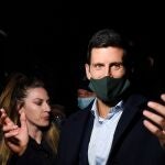 Novak Djokovic, en un acto en Belgrado