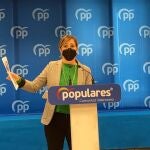 Elena Bastidas en rueda de prensa