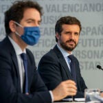 Pablo Casado y Teodoro Garcia Egea