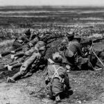 Una unidad de legionarios, durante la Guerra de Marruecos, donde nació el temor al comunismo