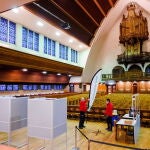 Colegio electoral instalado en una iglesia en Rotterdam