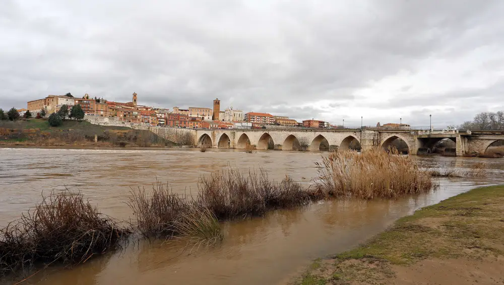 Río Duero a su paso por la localidad vallisoletana de Tordesillas