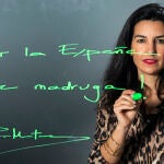 Rocío Monasterio en la sede nacional de Vox