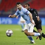 Sergio Agüero con el Manchester City.