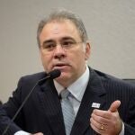 El nuevo ministro de Salud de Brasil, Marcelo Queiroga, durante una intervención