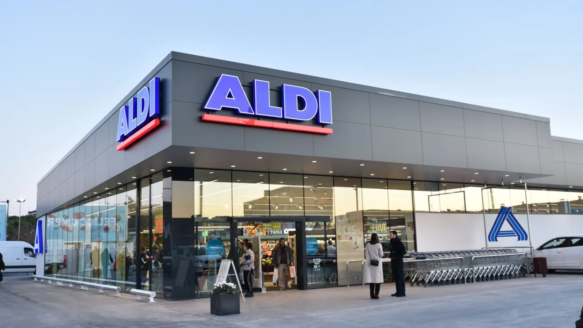 Fachada de uno de los supermercados Aldi