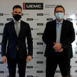 El rector de la UEMC, David García López, y el Decano-Presidente del COPCyL, Jaime Gutiérrez Rodríguez