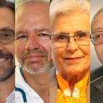 Federico de Montalvo, Manuel Martínez Sellés, María Castellano y Julio Sánchez Fierro