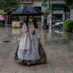 Se estima que la participación en la ofrenda se reduzca a la mitad en las Fallas de Septiembre. Foto de archivo