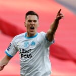Arkadiusz Milik con el Olympique de Marsella.