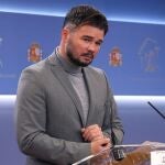 Gabriel Rufián, portavoz de ERC en el Congreso.