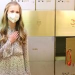La Princesa Leonor, durante el acto de conmemoración del 30 aniversario del Instituto Cervantes, en Madrid (España), a 24 de marzo de 2021.
