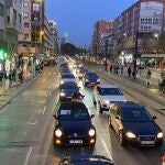 Varios coches detenidos en una vía24/03/2021
