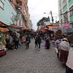 Un mercado de La Paz, en el altiplano boliviano