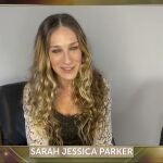 IMAGE DISTRIBUTED FOR PRODUCERS GUILD OF AMERICA - Sarah Jessica Parker presents the Norman Felton award for Outstanding Producer of Episodic Television - Drama at the 32nd Annual PGA Awards presented by General Motors on Wednesday, March 24, 2021. (Invision for Producers Guild of America/AP Images)
