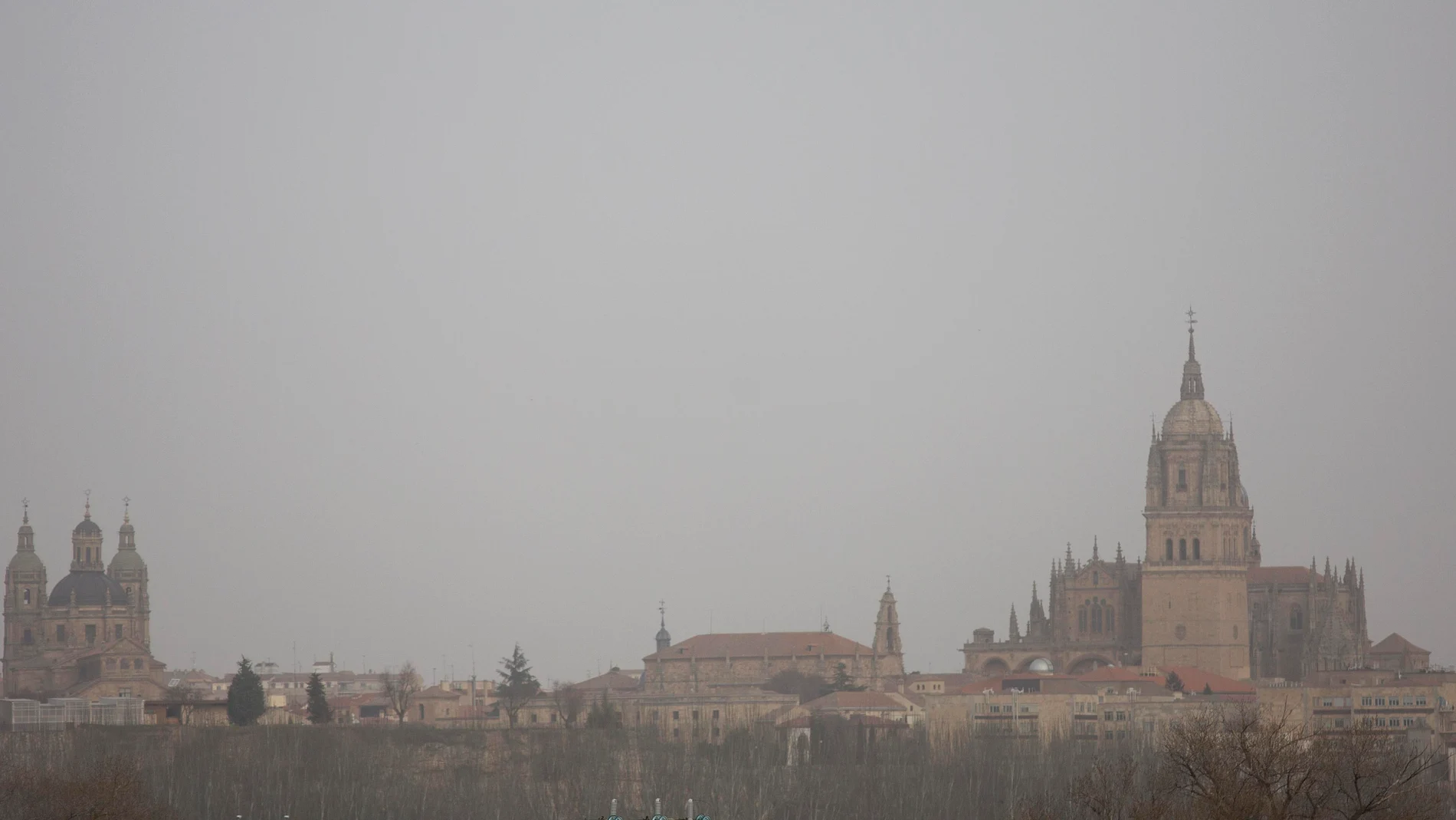 Masa de polvo africano en Salamanca