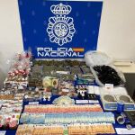 Material incautado por la Policía Nacional