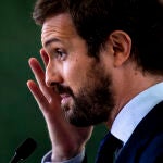 El líder del PP, Pablo Casado