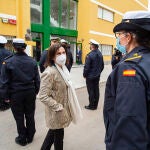 La ministra de Defensa, Margarita Robles, el pasado lunes en la Flotilla de Submarinos de la Armada en Cartagena, Murcia